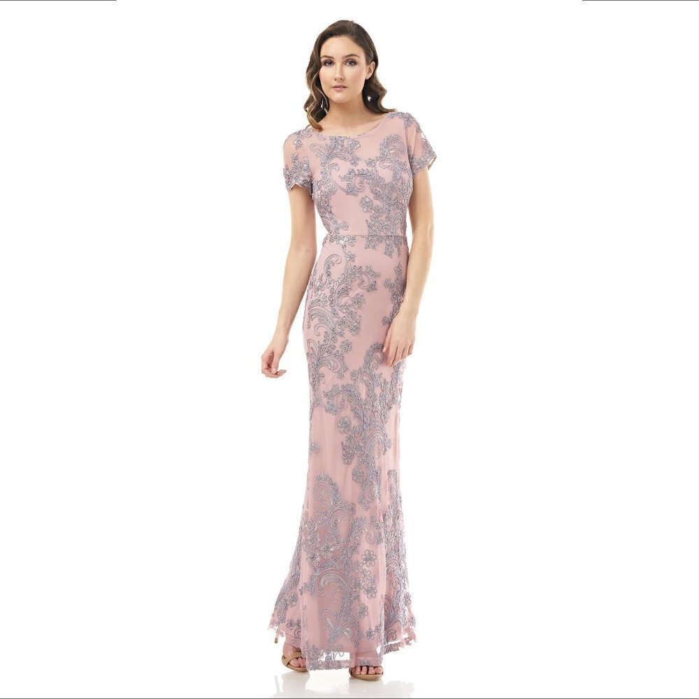JS Collection Soutache Embroidered Gown maxi dress soutache embroidery new 4
